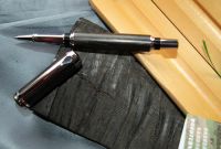 IRISH COLLECTION BOG OAK - Chrome Plated Rollerball Pen